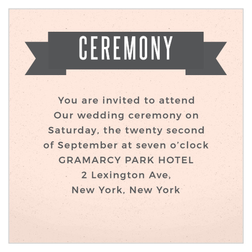 All Aboard Ceremony Cards