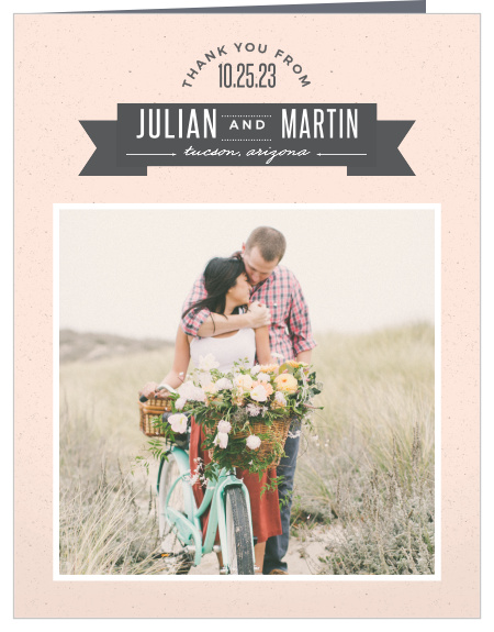 All Aboard Wedding Thank You Cards
