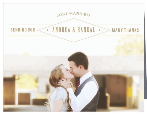 Diamond Field Wedding Thank You Cards