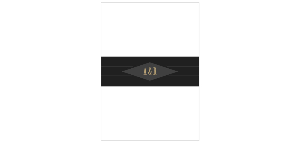 Diamond Field Wedding Belly Bands