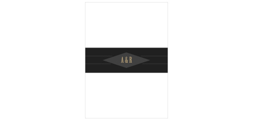 Diamond Field Wedding Belly Bands