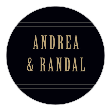 Diamond Field Wedding Stickers