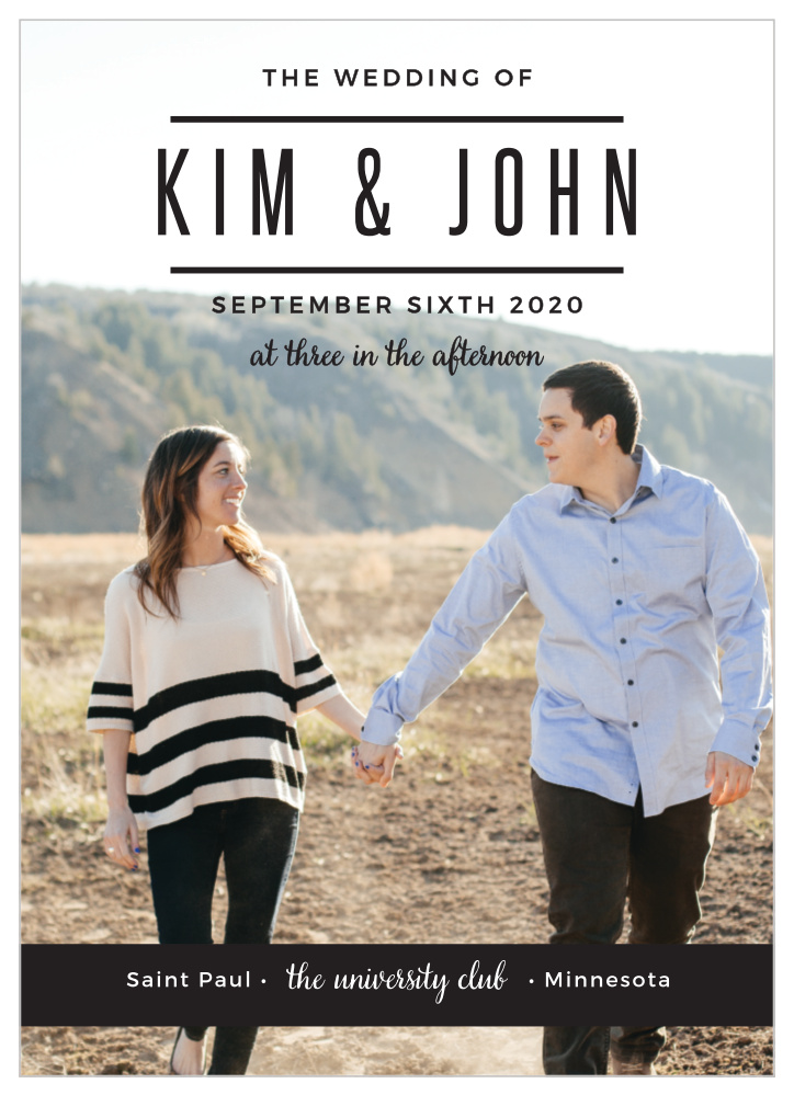 Modern Tendencies Wedding Invitations