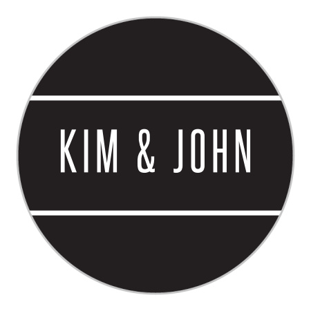 Modern Tendencies Wedding Stickers