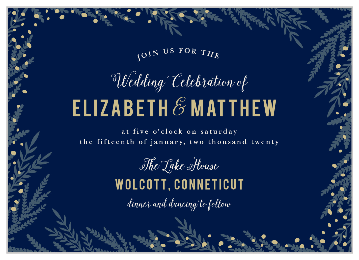 Forest Glow Wedding Invitations