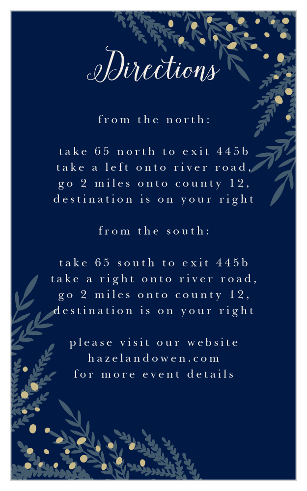 Forest Glow Direction Cards
