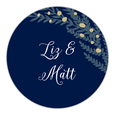 Forest Glow Wedding Stickers