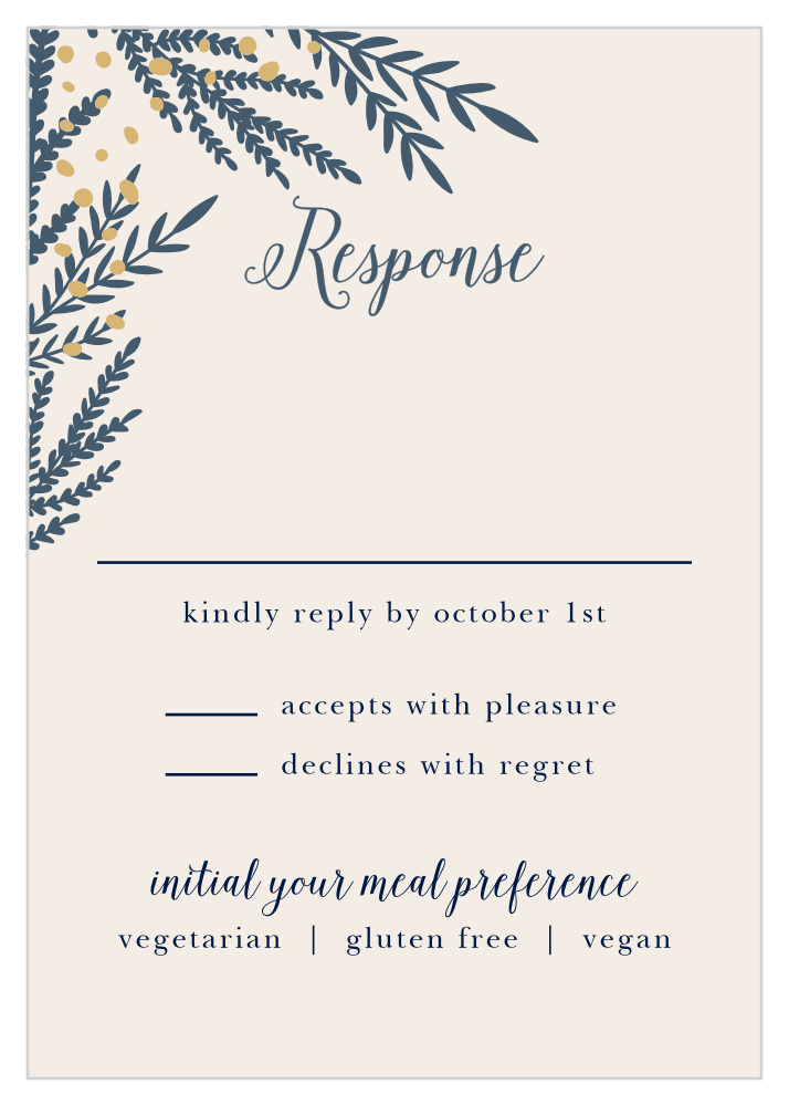 Forest Glow Foil Response Cards