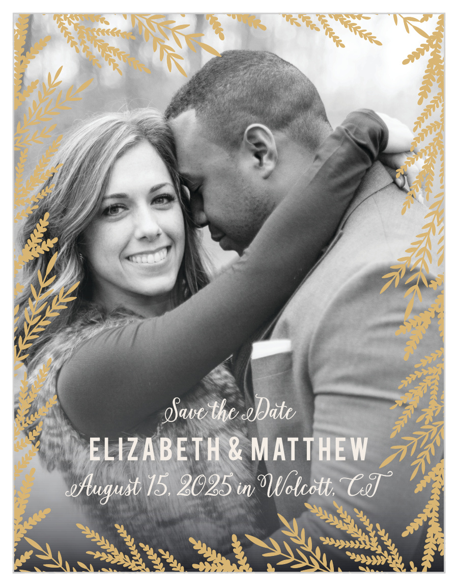 Forest Glow Foil Save the Date Magnets