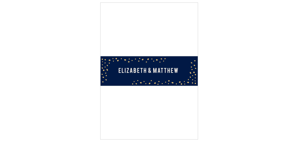 Forest Glow Foil Wedding Belly Bands