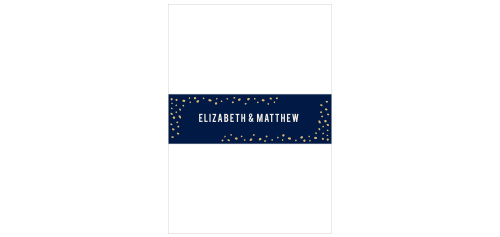 Forest Glow Foil Wedding Belly Bands