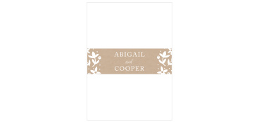Silent Garden Wedding Belly Bands
