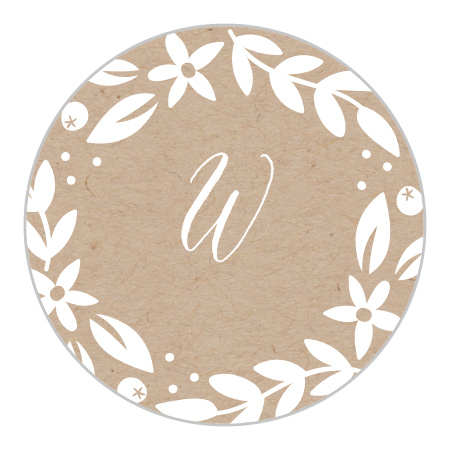 Silent Garden Wedding Stickers