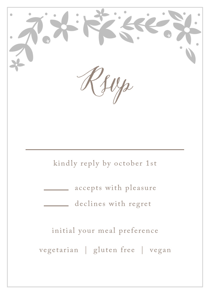 Silent Garden Foil Response Cards