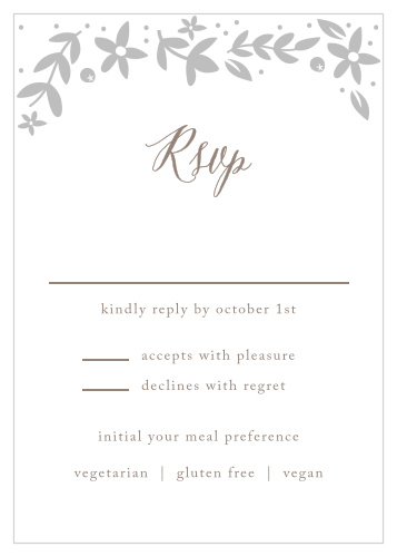 Silent Garden Foil Response Cards