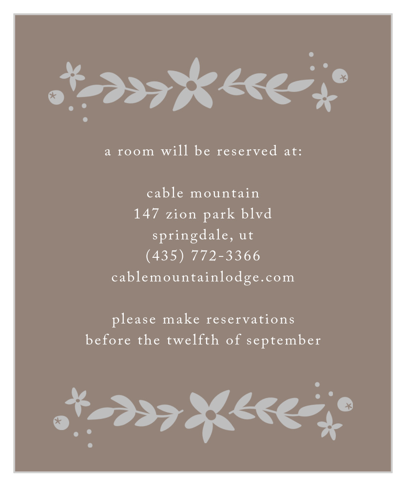 Silent Garden Foil Accommodation Cards