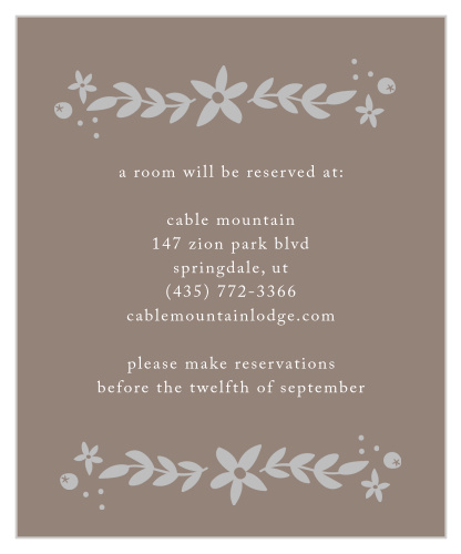 Silent Garden Foil Accommodation Cards