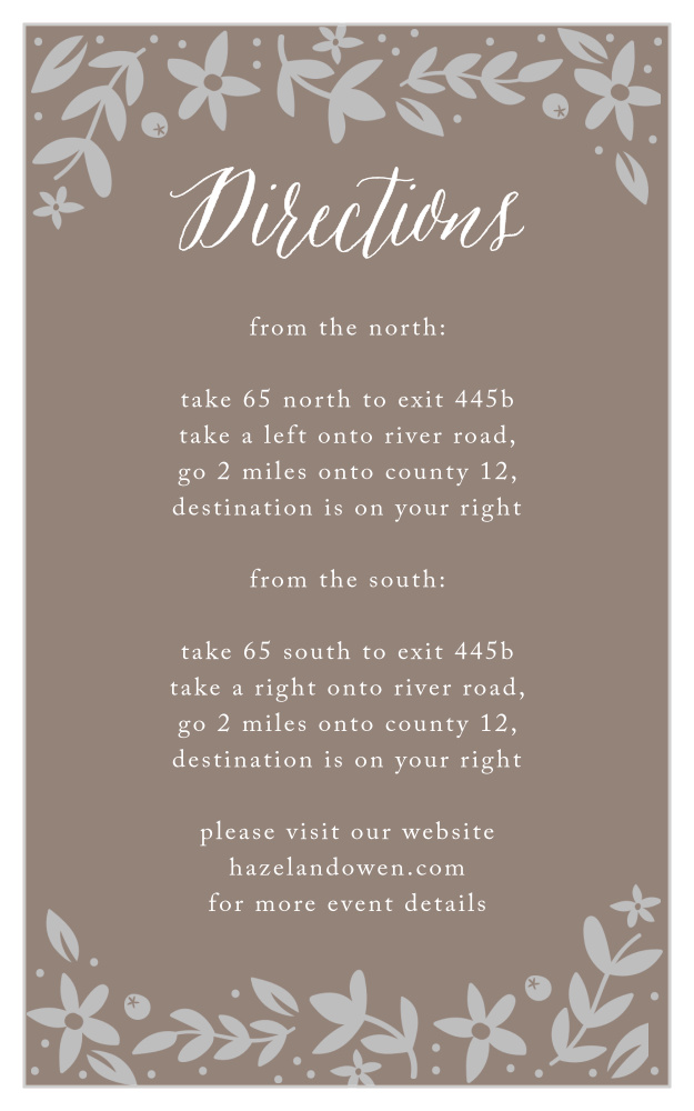Silent Garden Foil Direction Cards