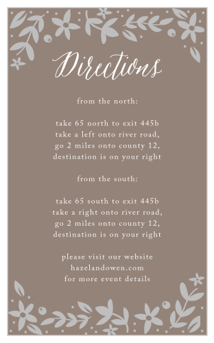 Silent Garden Foil Direction Cards