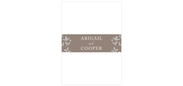 Silent Garden Foil Wedding Belly Bands