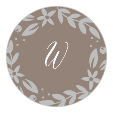 Embellish your whimsically rustic wedding stationery with the Silent Garden Foil Stickers.