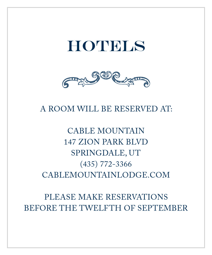Victorian Luxe Accommodation Cards