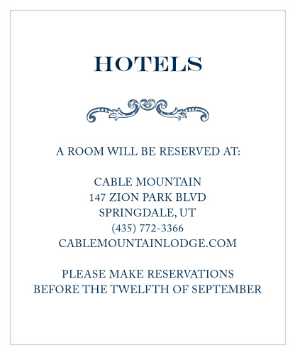 Victorian Luxe Accommodation Cards