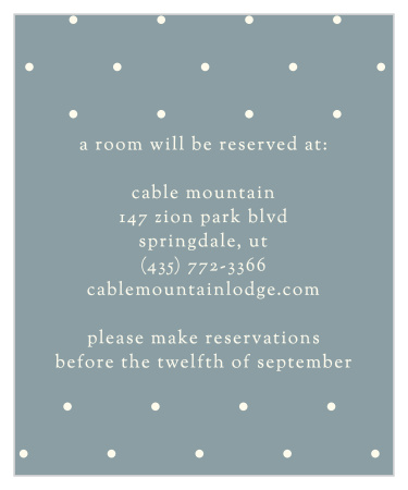 Scrolling Monogram Accommodation Cards