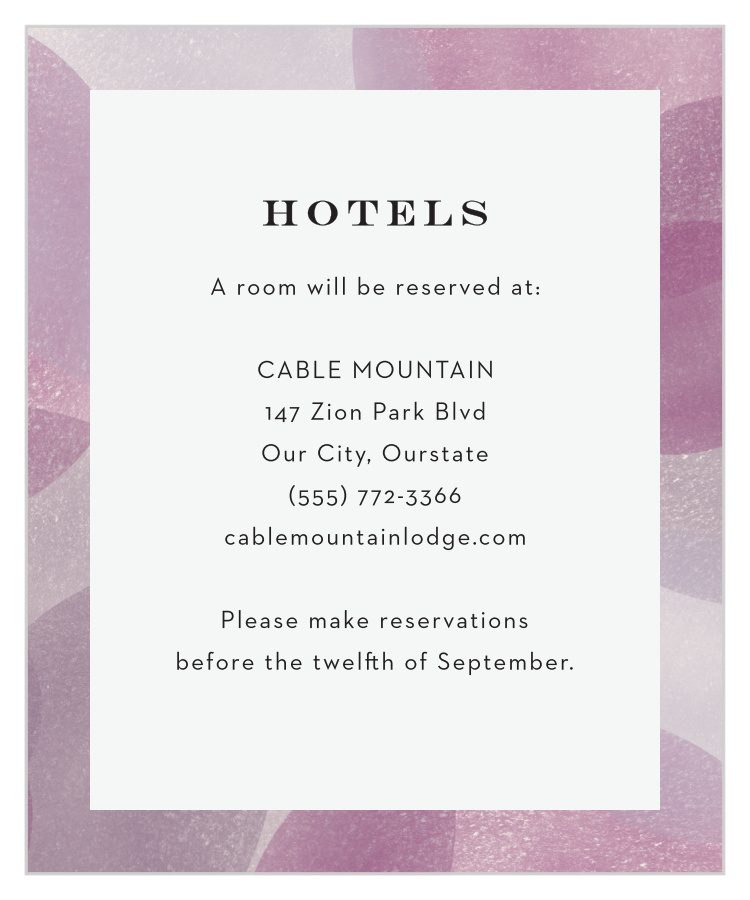 Modern Photo Collage Accommodation Cards