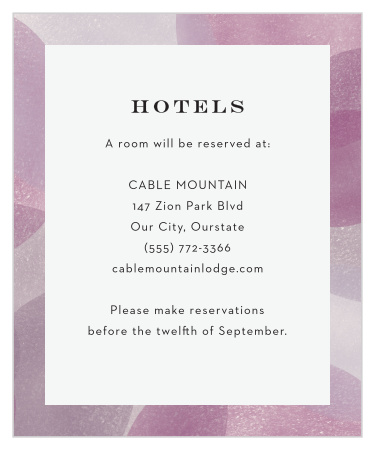 Modern Photo Collage Accommodation Cards