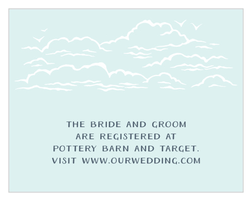 Modern Beachside Registry Cards