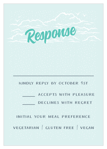 Modern Beachside Response Cards