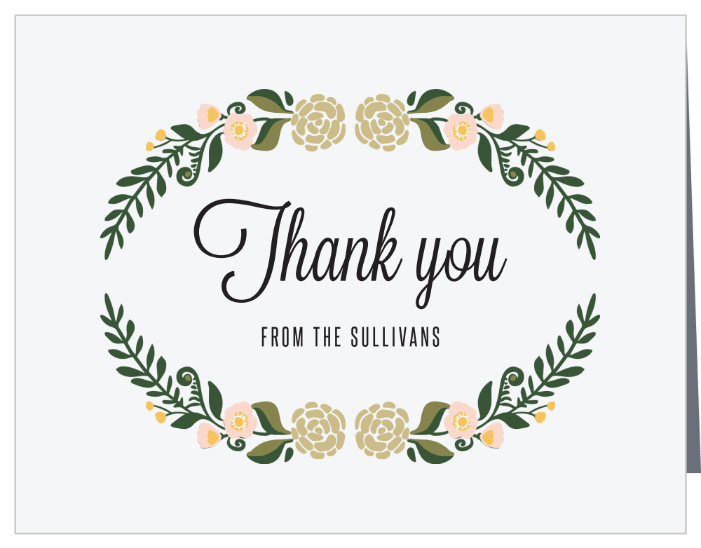 Laurel Crown Thank You Cards