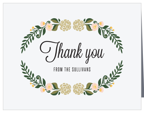 Laurel Crown Thank You Cards