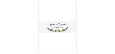 Laurel Crown Wedding Belly Bands