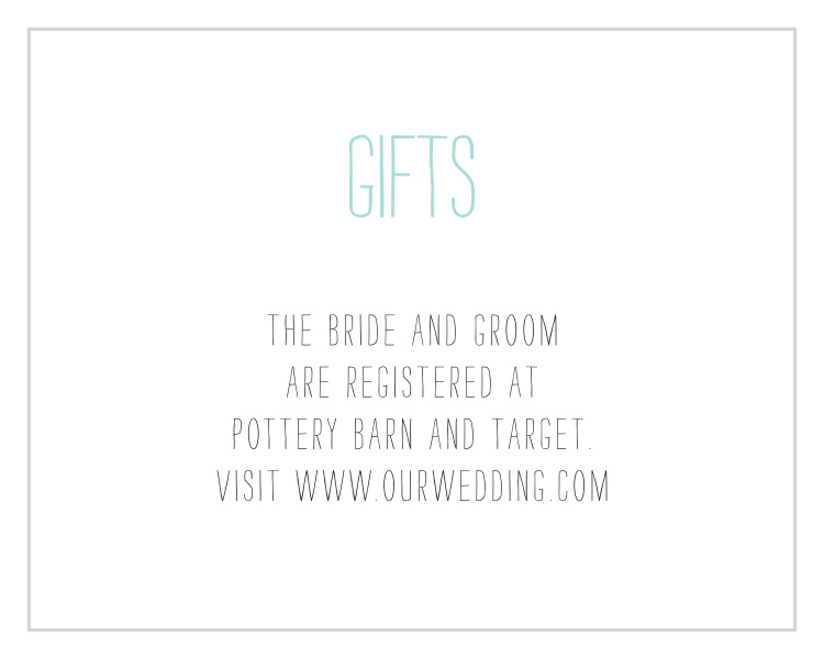 Pretty Lights Registry Cards