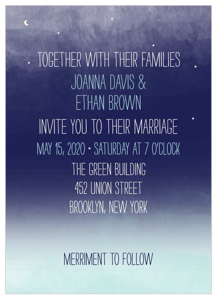 Pretty Lights Wedding Invitations