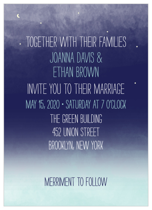 Pretty Lights Wedding Invitations