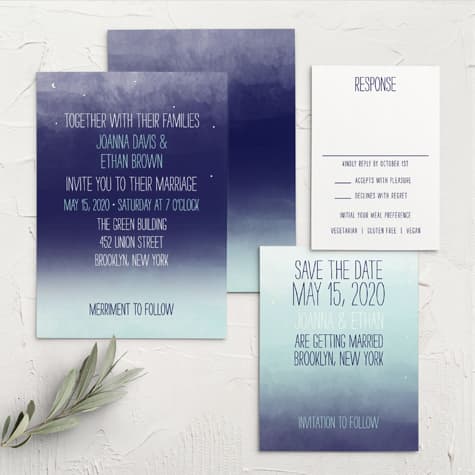 Pretty Lights Wedding Invitations