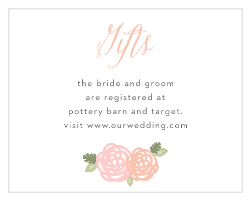 Neutral Chic Registry Cards