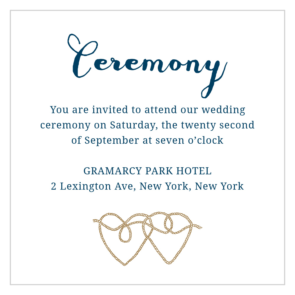 Anchors Aweigh Ceremony Cards