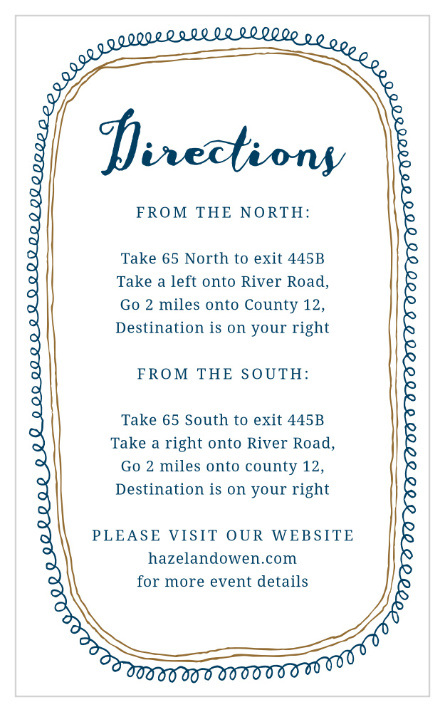 Anchors Aweigh Direction Cards