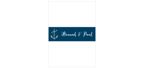 Anchors Aweigh Wedding Belly Bands