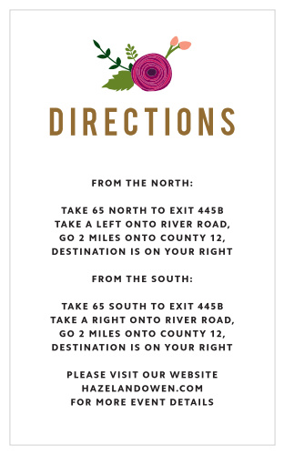 Bold Blooms Direction Cards