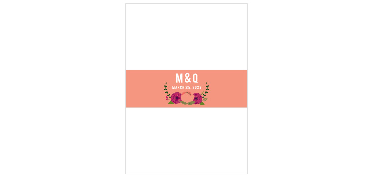 Bold Blooms Wedding Belly Bands