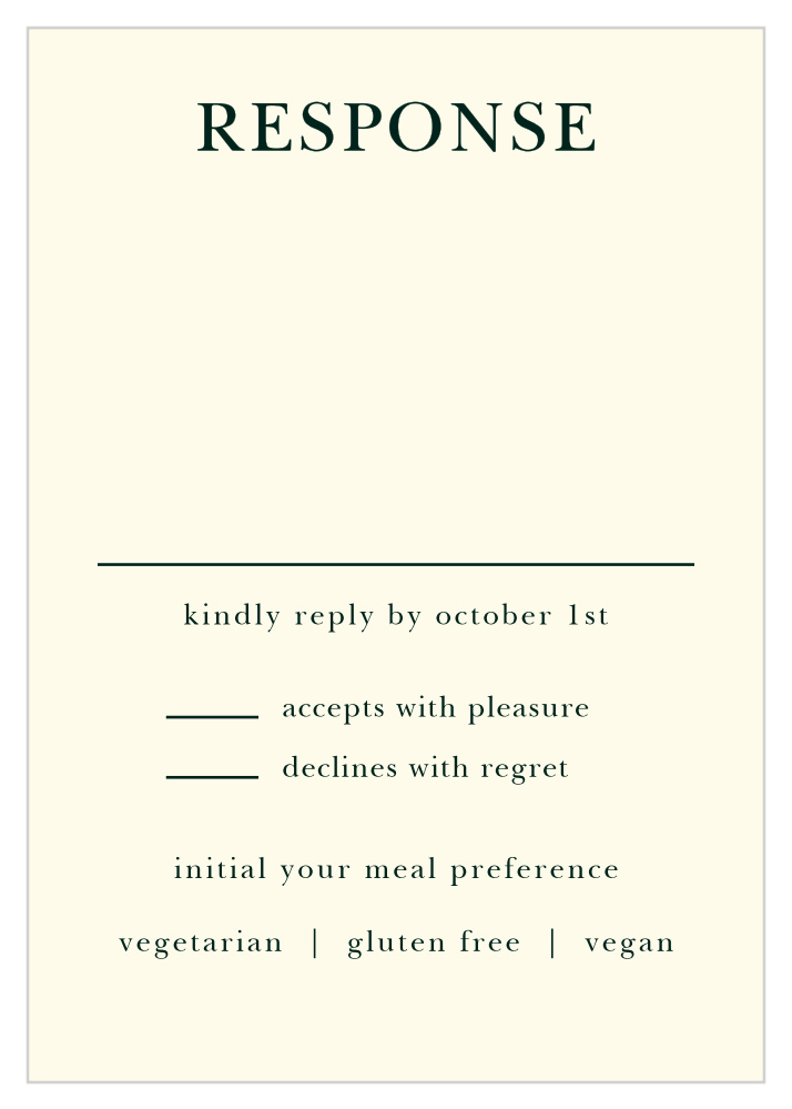 Deco Love Response Cards