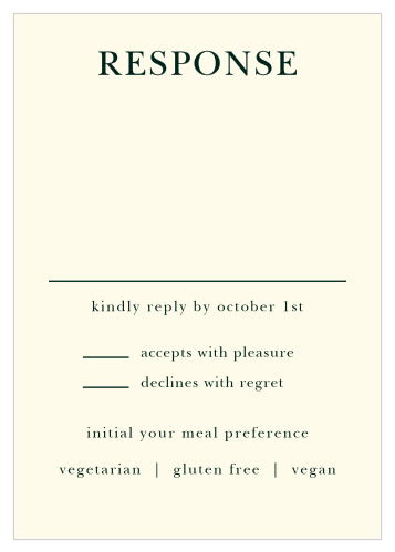 Deco Love Response Cards