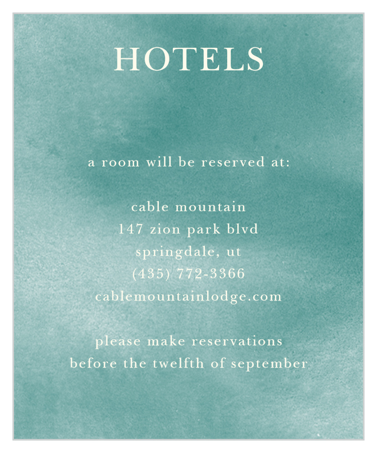 Deco Love Accommodation Cards