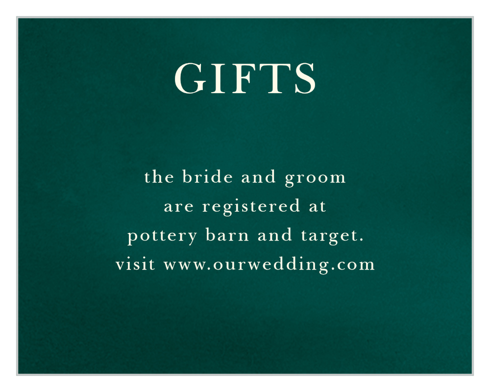 Deco Love Registry Cards