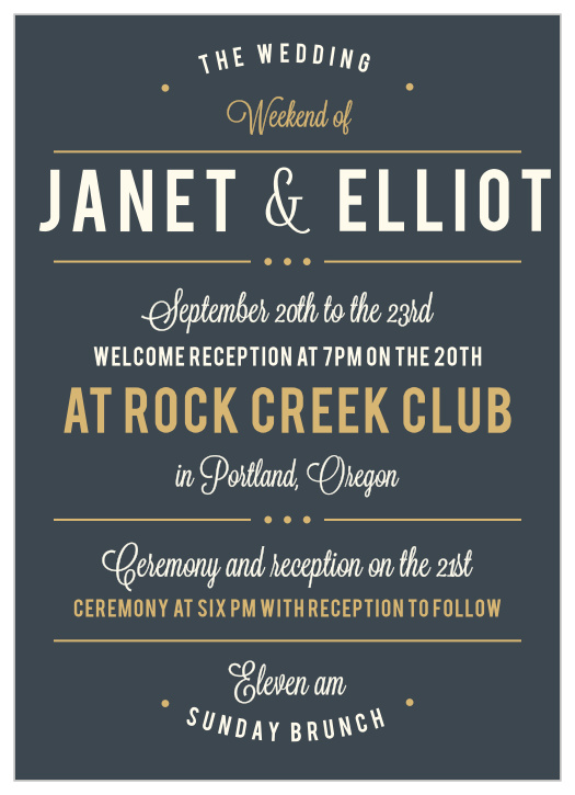 Our few-frills Crossing the Bridge Foil Wedding Invitations provide a wonderful representation of the new area of life that the two of you are walking into together. 